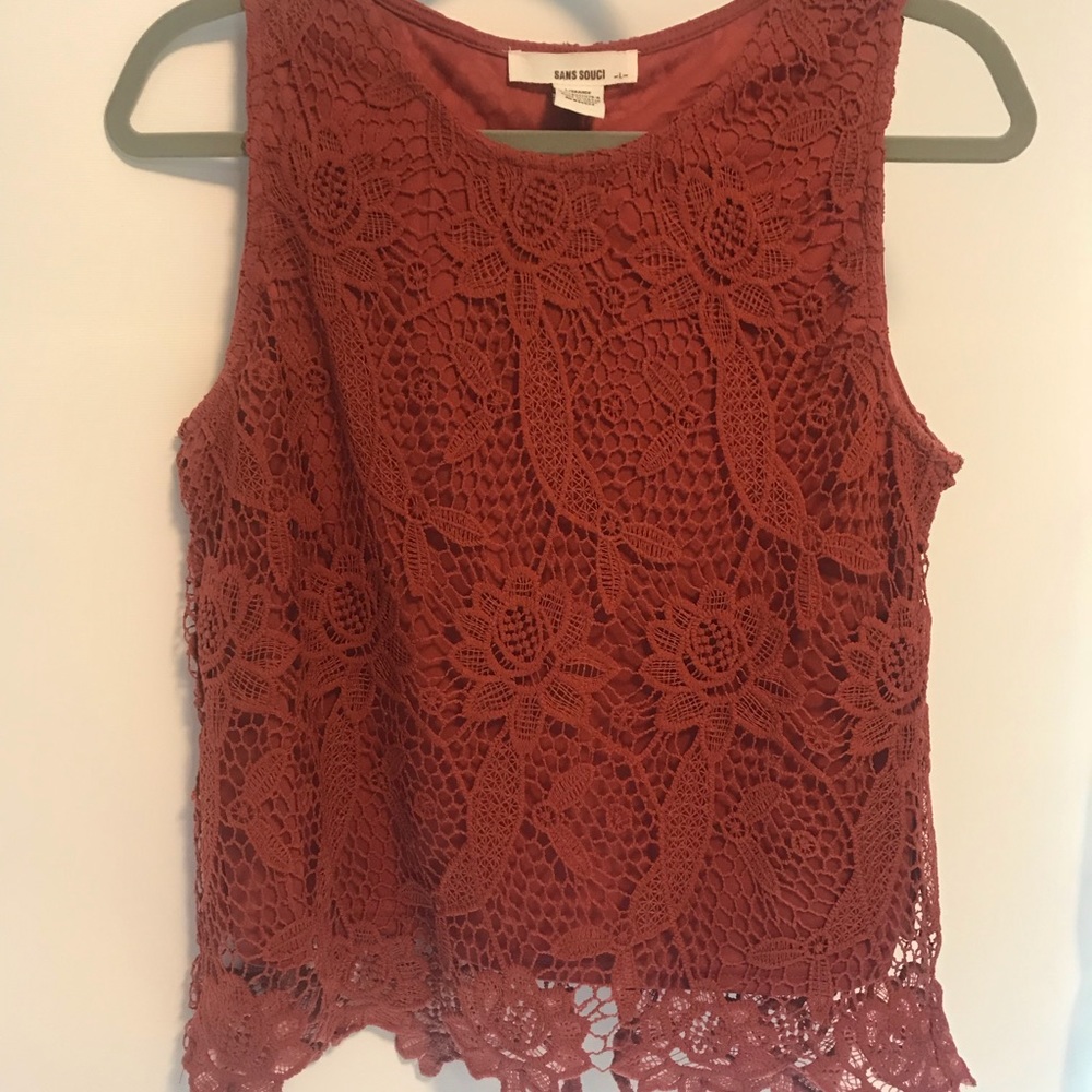 Lace tank top
